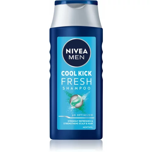 Nivea men cool fresh osvežilni šampon za normalne do mastne lase 250 ml za moške