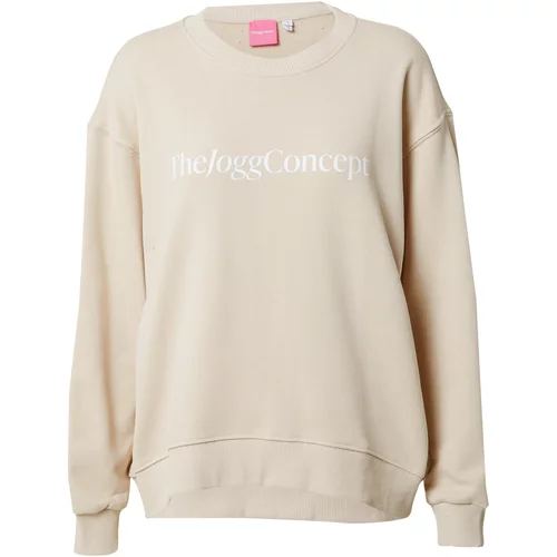 The Jogg Concept Sweater majica bež / bijela