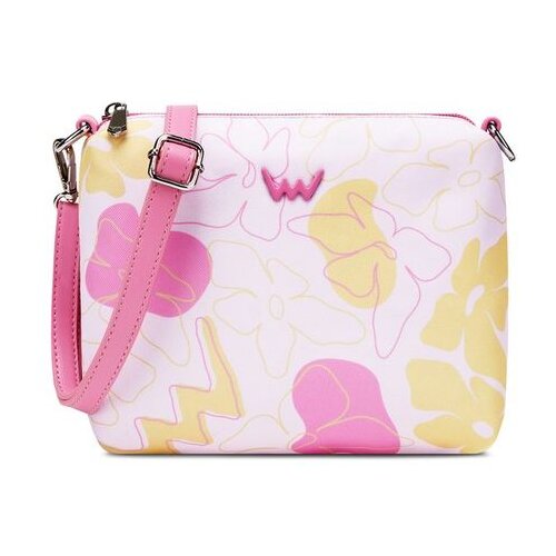 Vuch Crossbody torba Nuria Flowers Line Pink, 16,5 x 20 cm Slike