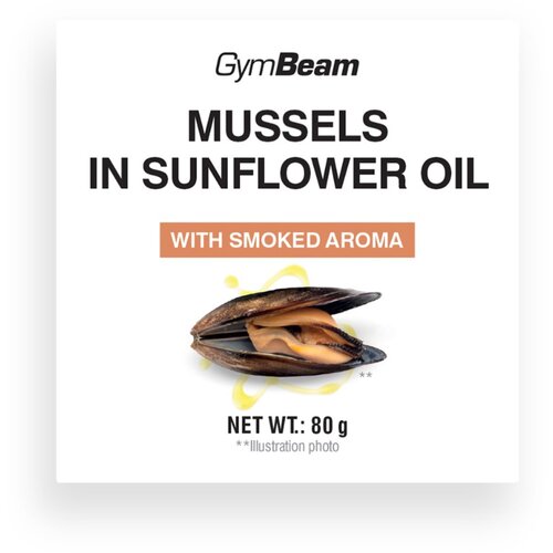 GymBeam dagnje u suncokretovom ulju sa dimljenom aromom 80 g Cene