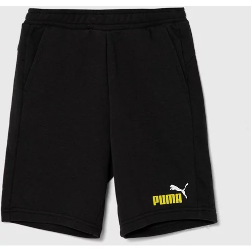 Puma Otroške kratke hlače črna barva