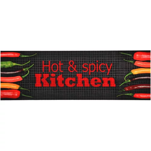  Kuhinjska preproga pralna z napisom Hot Spicy 60x300 cm