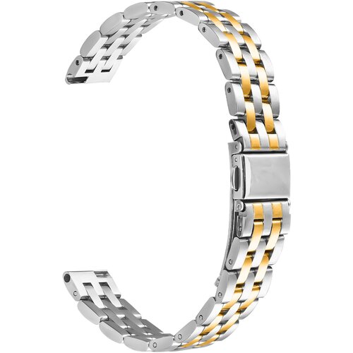 INF eleganten pa&scaron;ček za uro iz nerjavečega jekla s petimi perlami, združljiv z garmin lily 2 silver+gold, (5000090715) Cene