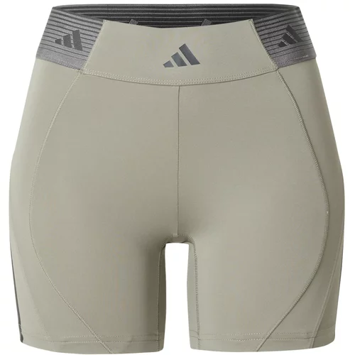 Adidas Športne hlače 'HYGLM SHO Q3' antracit / grafit / zelena