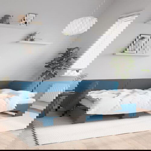 vidaXL Dnevni krevet na razvlačenje plavi 80 x 200 cm baršunasti Cijene