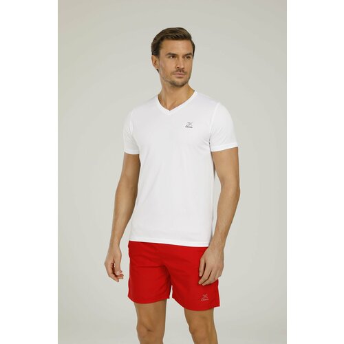 KINETIX Swim Shorts - Red - Plain Cene