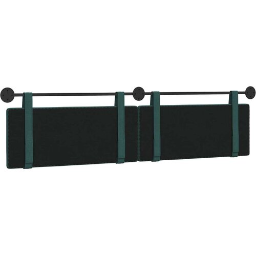  Držeće uzglavlje Zidne Tamnozelena 210 x 55 x 5 cm tkanina - Tamnozelena 200 cm bez LED svjetla Slike