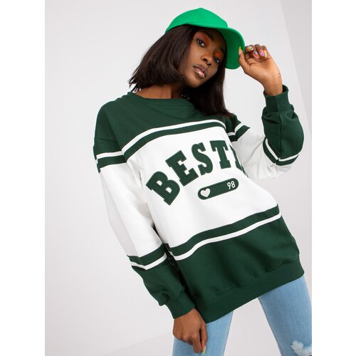 FANCY Sweatshirt-FA-BL-7699.04P-dark green Cene