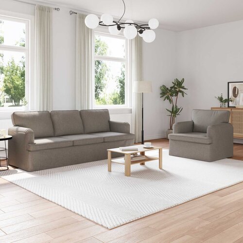  Set sofe 2 pcs Sivo-smeđa 201 x 80 x 85 cm tkanina Cene