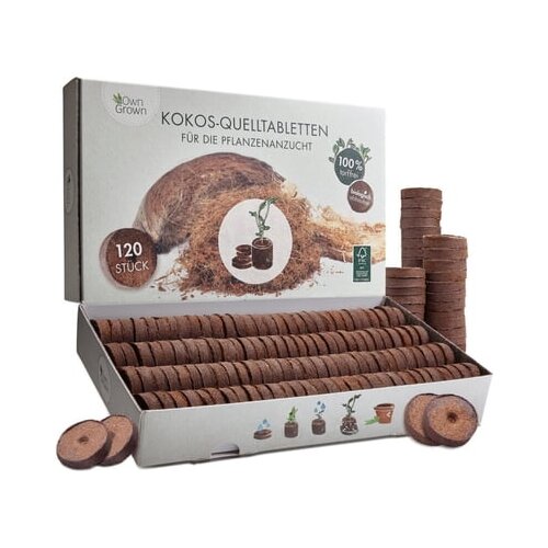 Own Grown Kokos tablete za nabrekanje Cene