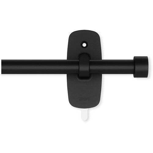 Umbra Mat črna jeklena karnisa z nastavljivo dolžino 71 - 121 cm Adhera &ndash; Cene