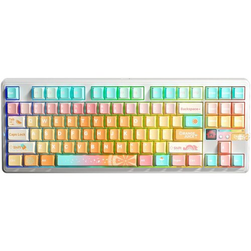 Aula Gasket F87 Pro V2 Orange Soda Kailh Meteorite Ice Cream RGB Keyboard Cijene