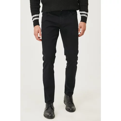 AC&Co / Altınyıldız Classics Men's Black Canvas Slim Fit Slim Fit 5 Pocket Trousers