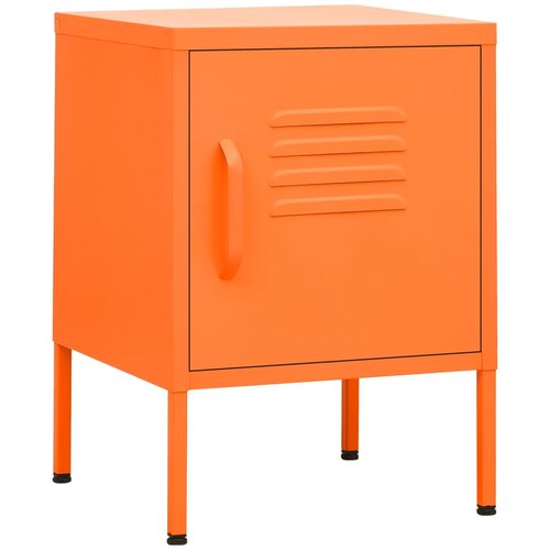 Maison Chic Nočna omarica - Nočna miza oranžna 35x35x51 cm jeklo, (21690049) Cene