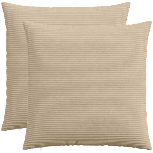  Presvlaka za jastuk 2 pcs HEERLEN Sivosmeđa 55 x 55 cm Kord Cene