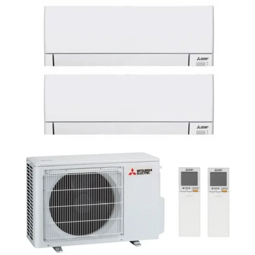 Mitsubishi multisplit dvojček 2 x MSZ-AY35VGKP-E1 3,5kW notranja enota/MXZ-2F53VF4-E1 5,3kW zunanja enota z montažo - Slike