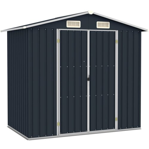 The Living Store Vrtna lopa antracitna 205x129x183 cm pocinkano jeklo - Vrtna Lopa, (21751399) Cene