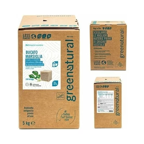 Greenatural Tekoči detergent Marseille - 5 kg