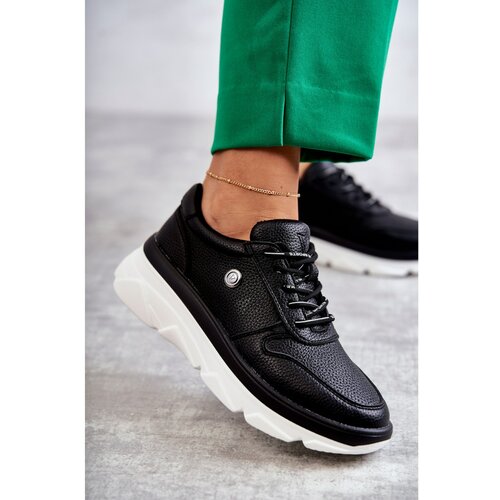 Kesi Women's Leather Sport Shoes Black Camrose Slike
