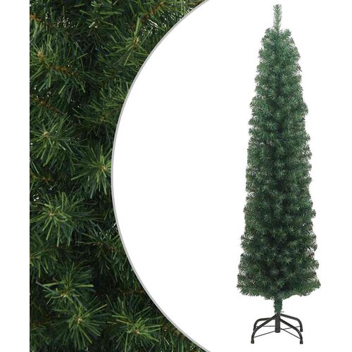  Tanko umjetno božićno drvce sa stalkom zeleno 210 cm PVC Cijene