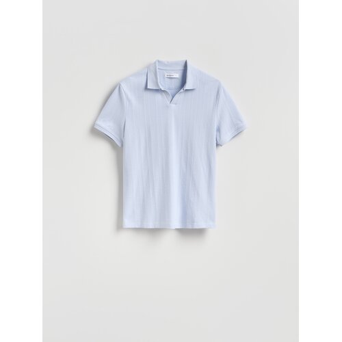 Reserved Pamučna polo-majica - bljedoplavo Cijene