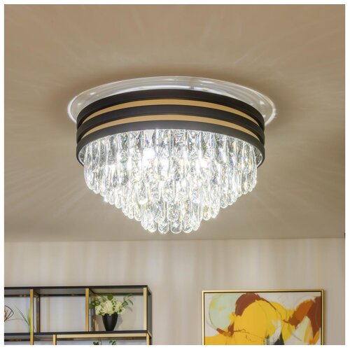  Brilagi - LED plafonsko svetlo sa kristalima VELURE 5xE14/40W/230V crno Cene
