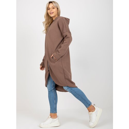 RUE PARIS Sweatshirt-RV-BL-4858-1.99P-brown Cene