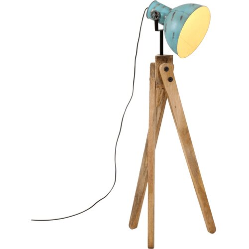 vidaXL Stoječa svetilka 25 W obrabljeno modra 45x45x120 cm E27, (21239959) Cene