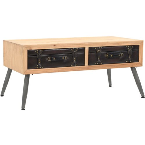 The Living Store Klubska mizica trden les jelke 115x55x50 cm - Klubska Mizica, (21574567) Cene