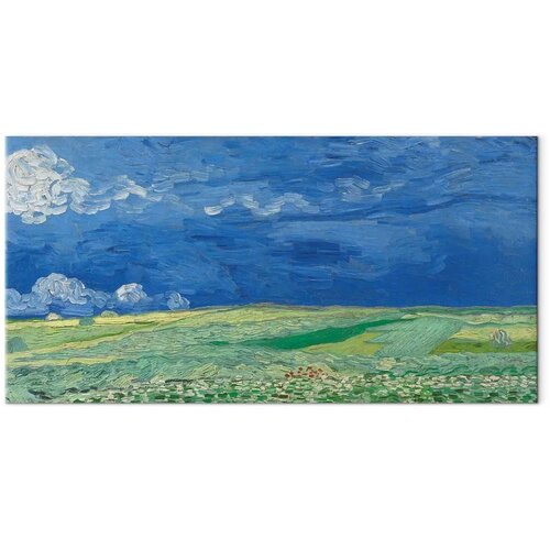  XXL slika - Vincent van Gogh &amp;ndash; Wheat Field under Thunderclouds 200x100 Slike