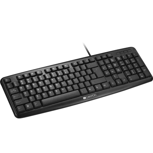 Canyon Keyboard CNE-CKEY01 (Wired USB, 104 keys, Black), Adriatic - CNE-CKEY01-AD