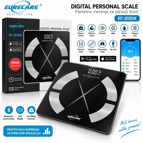 EURECARE EC-2020X pametna digitalna vaga Slike