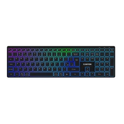 Canyon HKB-W11 Wireless Tastatura – Bežična Tastatura RGB Dual Mode CNS-HBTK11B Cene