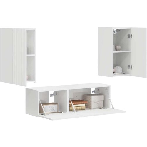  Visoki sjaj bijela 60 x 31 x 29 5 cm Slike