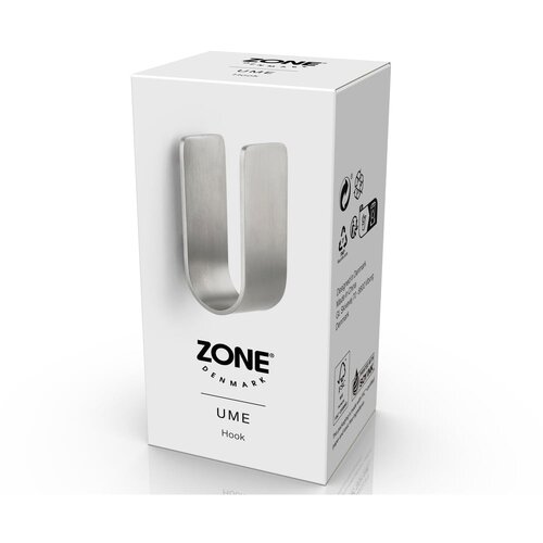 Zone Metalna zidna kuka u mat srebrnoj boji Ume &amp;ndash; Slike