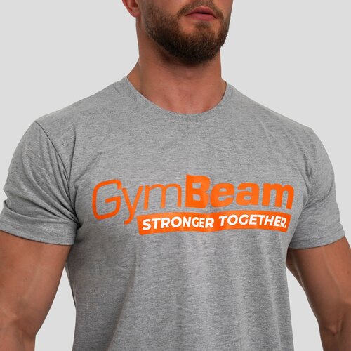 GymBeam Mu&amp;scaron;ka majica Stronger Together Grey Slike