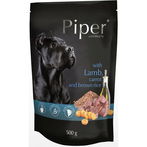Piper vlažna hrana za pse adult sa jagnjetinom i šargarepom 500g Slike