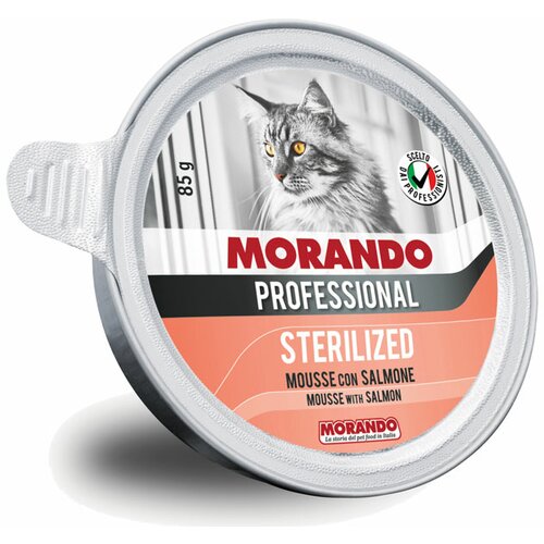 Morando hrana za mačke adult sterilised - losos 85g Slike