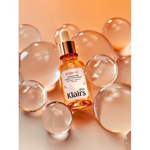 Dear, Klairs Vitamin PDRN Bouncy Pore Serum intenzivni vitaminski serum za smanjenje pora 35 ml Slike