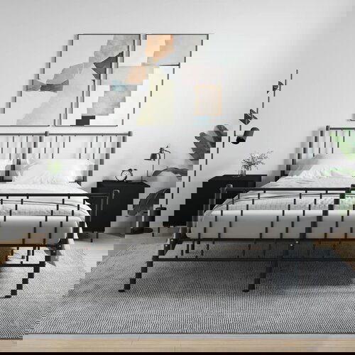 VidaXL Noćni ormarići 2 kom crni 40 x 40 x 50 cm od konstruiranog drva Slike