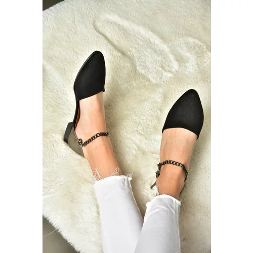 Fox Shoes Black Platinum Women's Flats