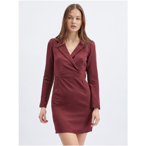 Orsay Burgundy Womens Sheath Dress - Women Slike
