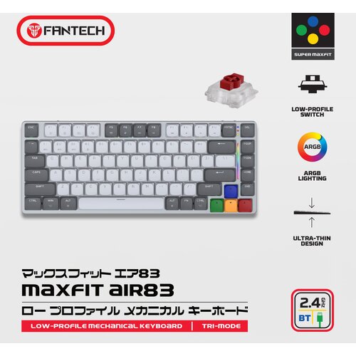 Fantech Tastatura Mehanicka Gaming MK915 RGB Maxfit AIR83 Wireless grey (red switch) Cene