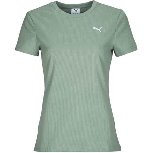Puma ESS ELEVATED RIB TEE Zelena Slike