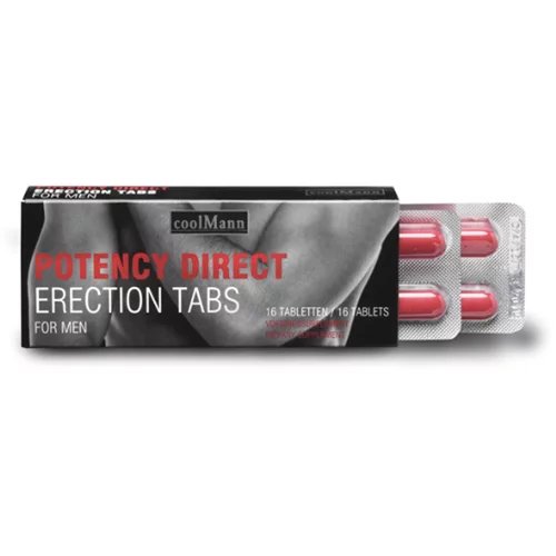 Coolmann Erekcijske tablete Potency Direct Erection, 16 kom