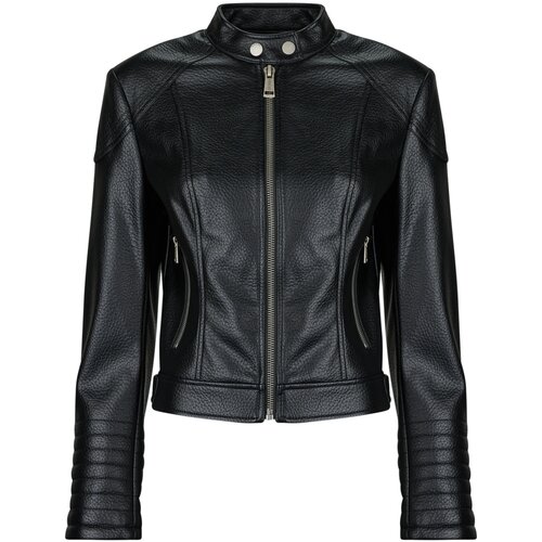 Guess MARLENE CARIBOU PU MOTO JKT Crna Slike