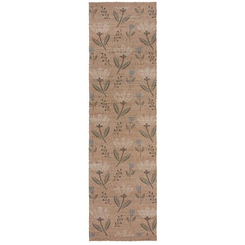 Flair Rugs Ručno rađena staza od mješavine jute u prirodnoj boji 60x230 cm Arriana – Cijene
