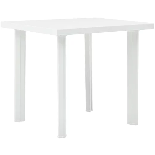  Vrtni stol bijeli 80 x 75 x 72 cm plastični