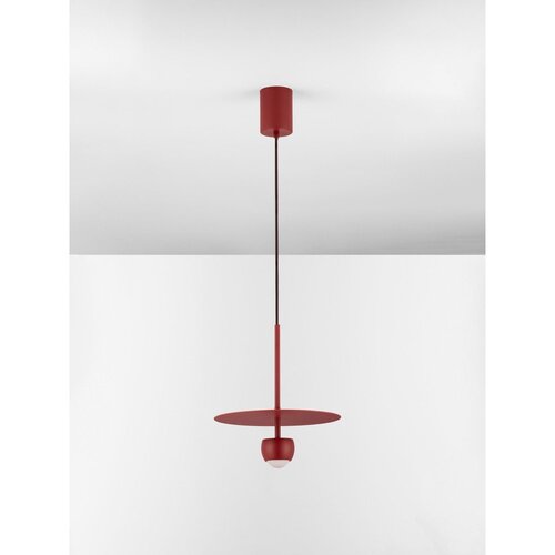 Nova Luce Rdeča aluminijasta LED viseča svetilka &amp;oslash; 30 cm Edem &amp;ndash; Slike