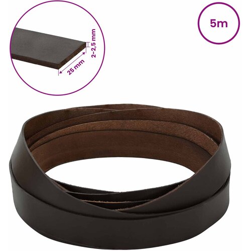  Kožni Remen Tamno smeđa 500 x 2,5 cm Koža Slike